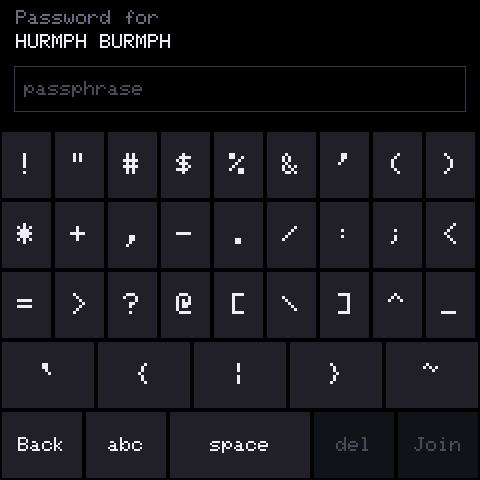 Keyboard symbols