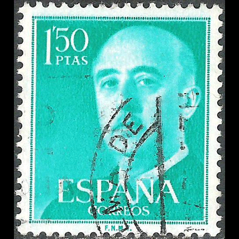 Stamps app: a Spanish 1.50 peseta stamp