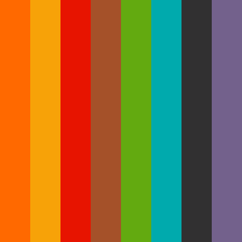 Test pattern app: eight colour bars